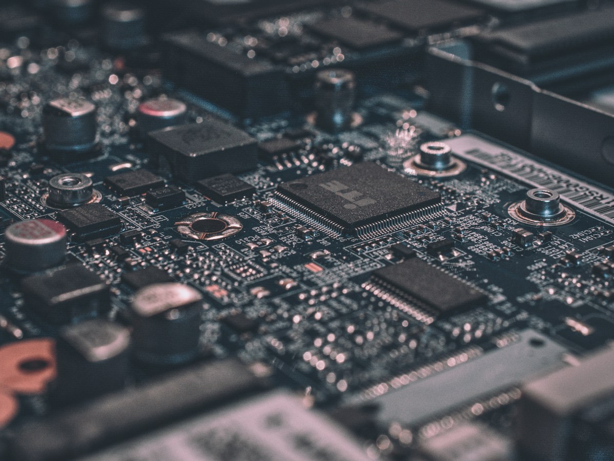 Close-up of electronic components